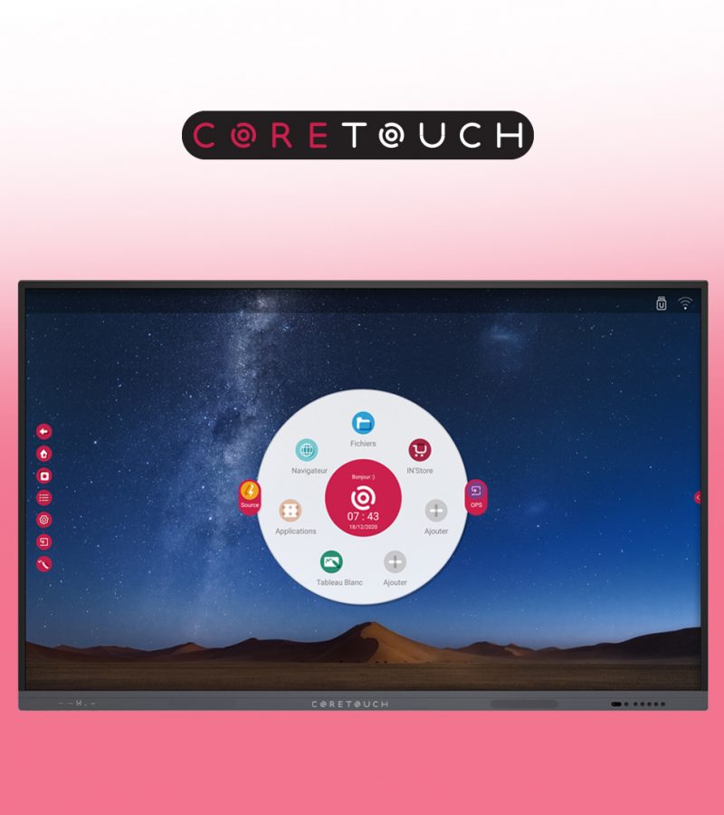 CORETOUCH red image first plain white